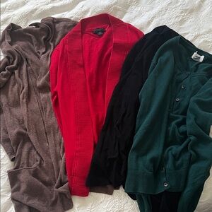 Worthington, Old Navy bundle of 4 Cardigan Sweaters